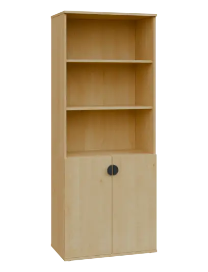 TN 5 - 7DN kancelářská skříň, 2-dveřová/nika, 1822x720x400, javor horský